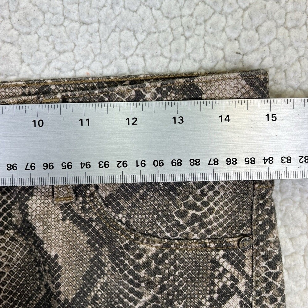 CJ by Cookie Johnson Jeans Women's 27 (Actual 30x31) Snakeskin Print Skinny - Picture 7 of 10